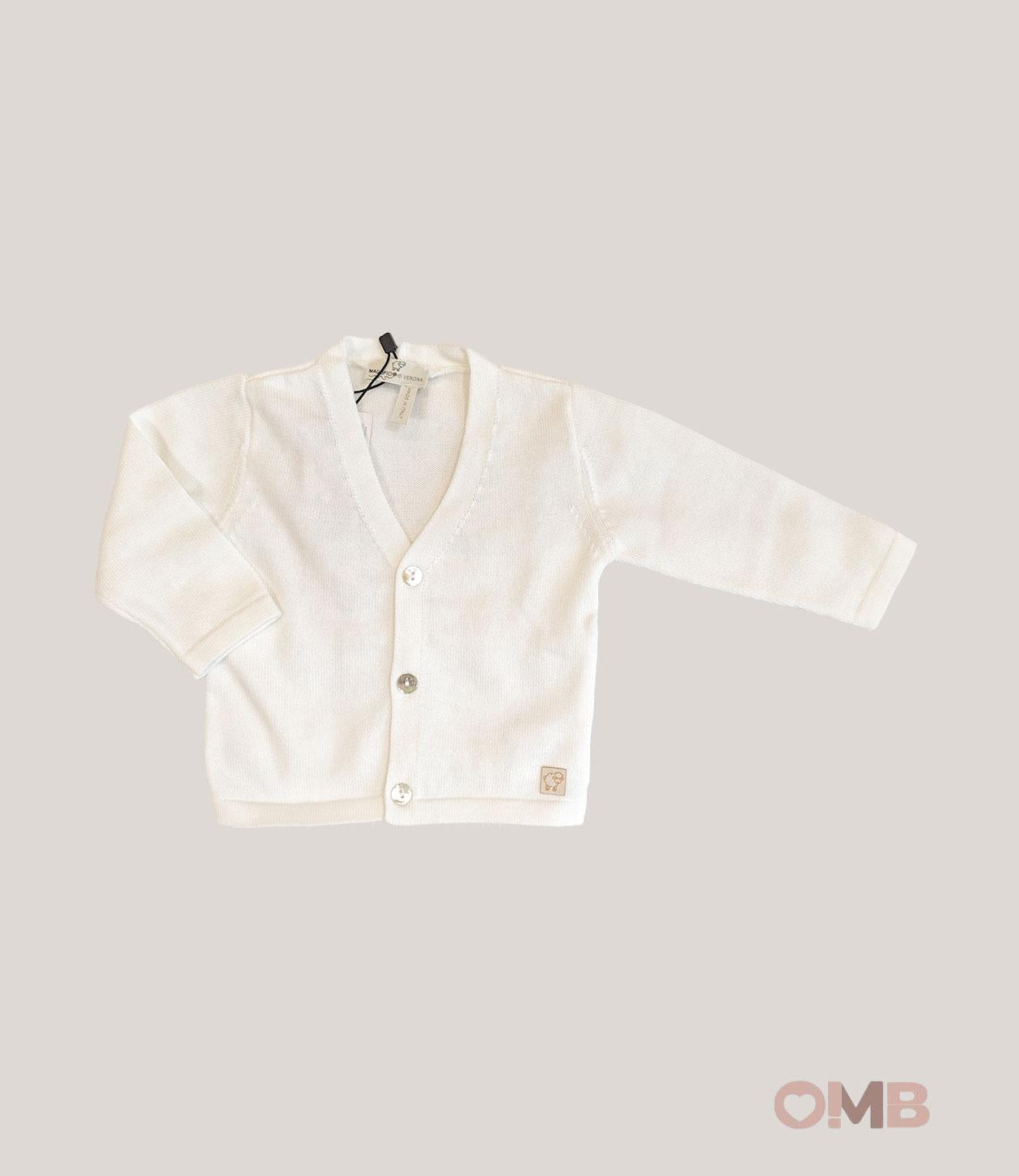 Cardigan neonato MAGLIFICIO VERONA 045508 Bianco 045508 BIANCO MAGLIFICIO VERONA 