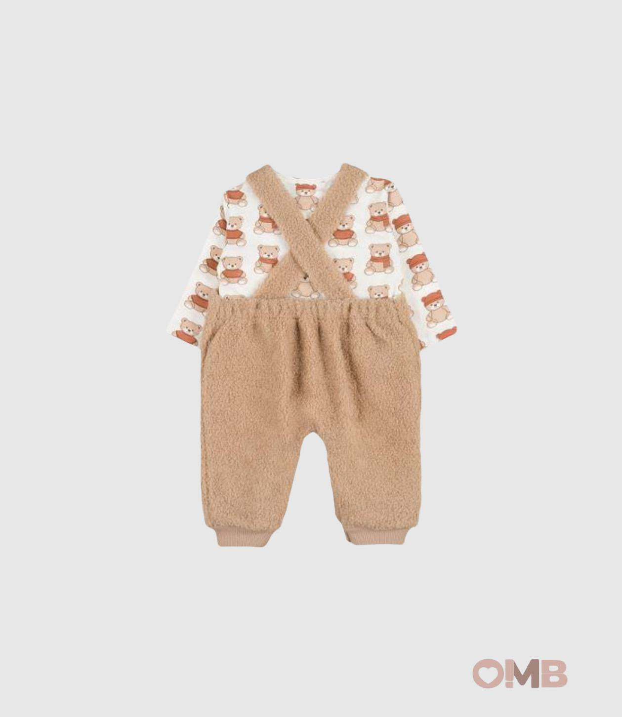Salopette NANAN neonata 138 Beige 138 TEDDY NANAN 
