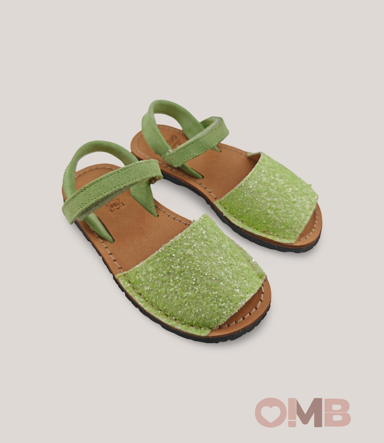 Minorchine Panyno bambina B1822 verde B1822 GLITTER PANYNO 