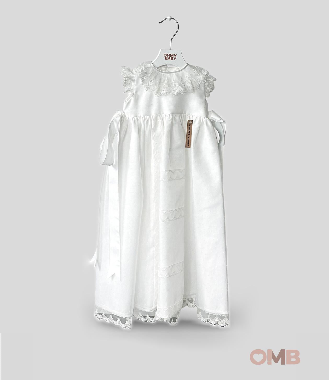 Abito Neonata NISERET 5490 Bianco 5490 PANNA NISERET 