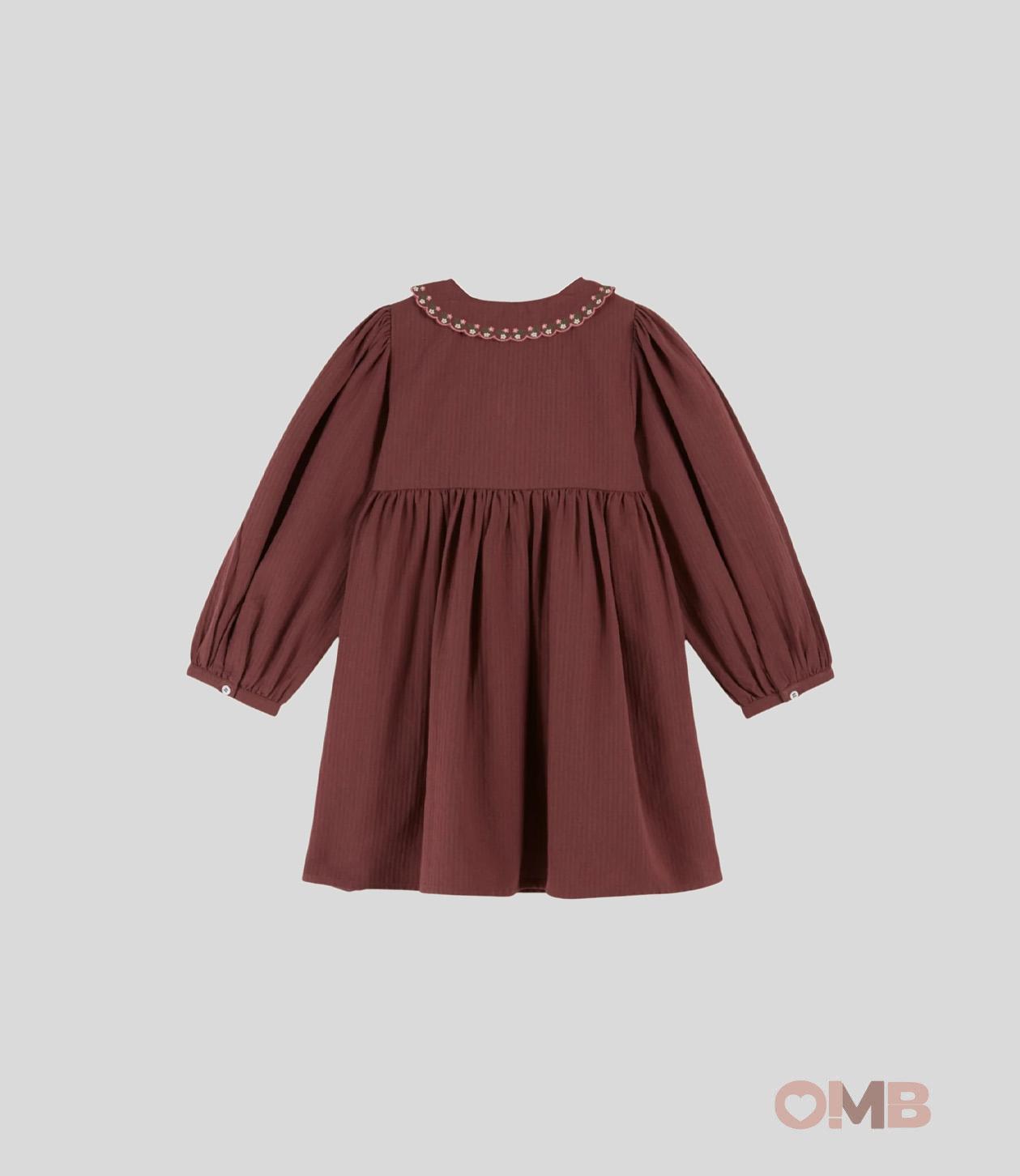 Abito Emile et Ida bambina AC080 Bordeaux AC080. BORDEAU EMILE ET IDA 