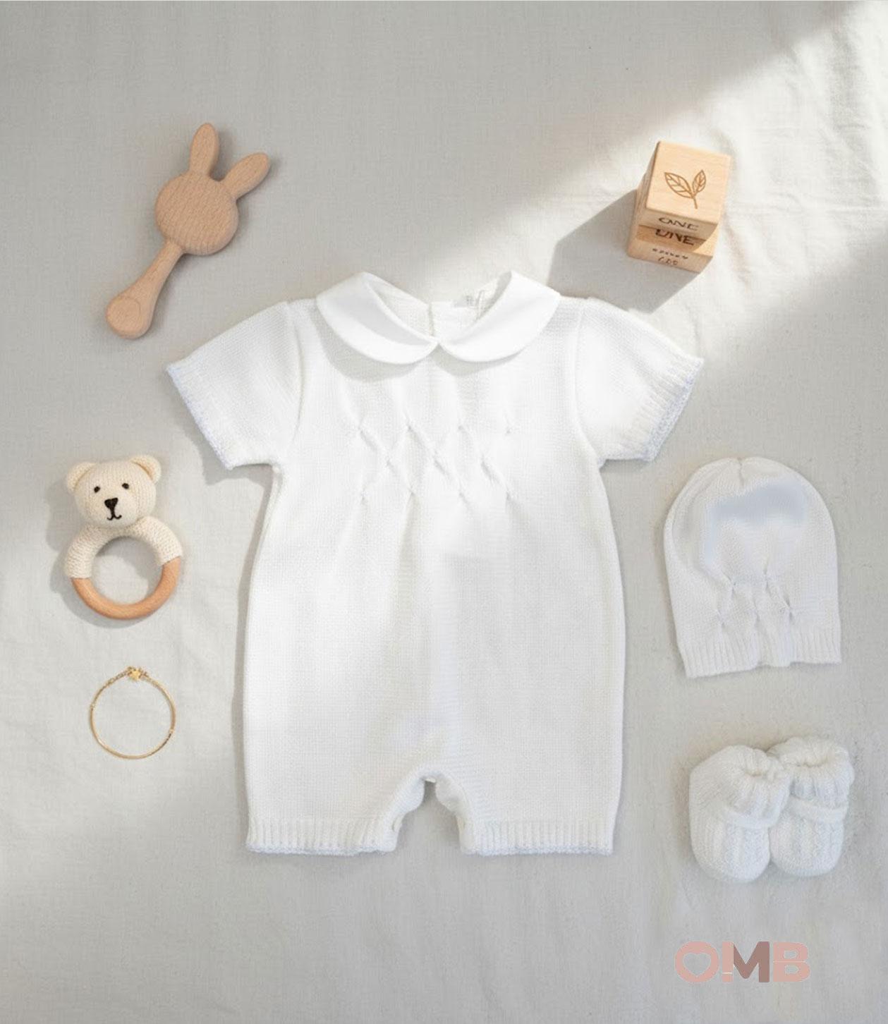 Set nascita PRIMODI BEBE neonato 3613 5 9 10 Bianco 3613.5-9-10 BIANCO-CIELO PRIMODI BEBE 