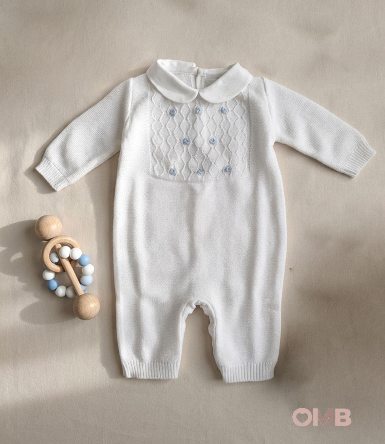 Tutina neonato PEPECE' 7715R4 Bianco 7715R4 BIANCO-CIELO PEPECE' 