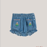 Coulotte EMILE ET IDA neonata AD419 Blu AD419 JEANS EMILE ET IDA 