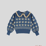 Maglione Emile et Ida neonata AC123A Blu AC123A BLU EMILE ET IDA 