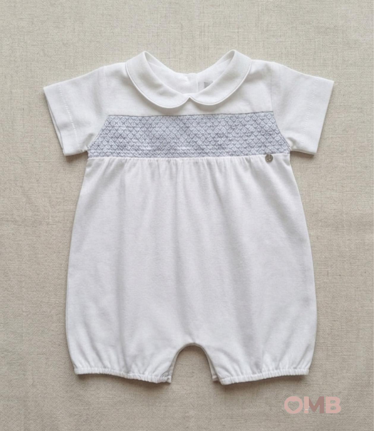 Pagliaccetto neonato COCCODE C63128 Bianco C63128 BIANCO/CIELO COCCODE 