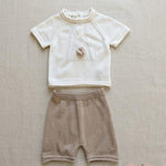 Completo neonato MAGLIFICIO VERONA 045563A045564 Latte 045563A045564 LATTE-CORDA MAGLIFICIO VERONA 