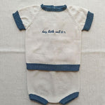 Completo neonato LI & ME 67276728 Blu 6727-6728 PANNA/BLU LI & ME 