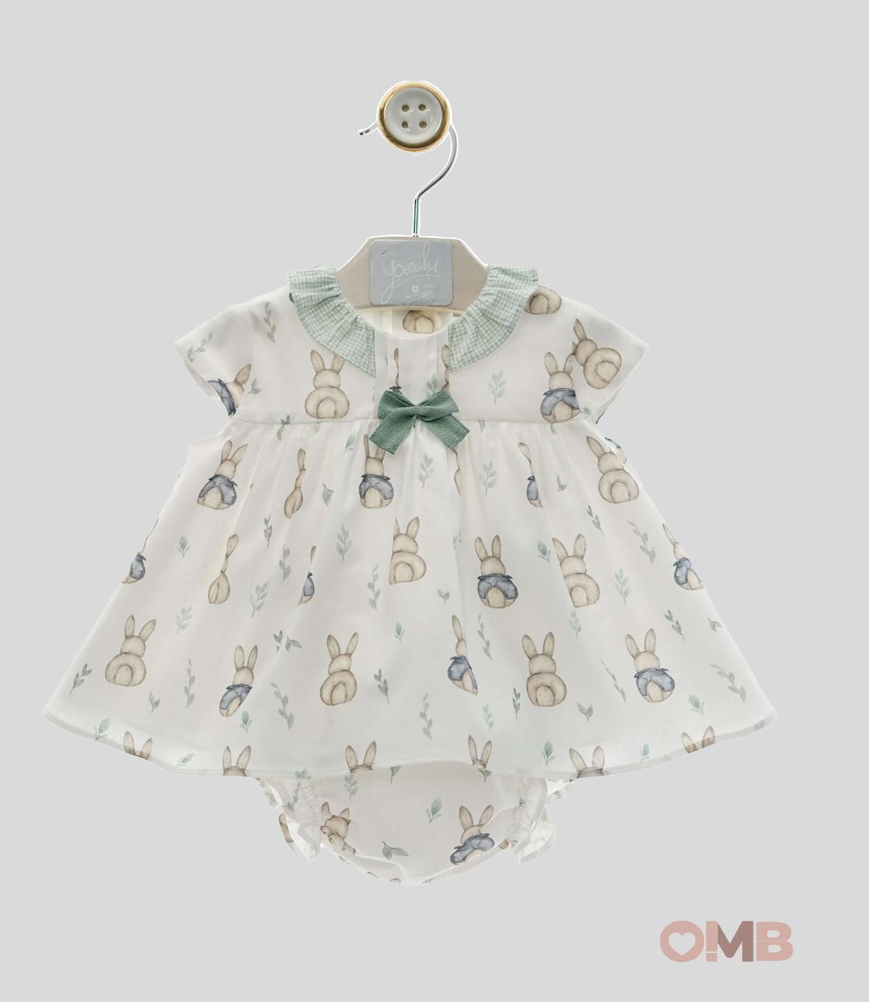 Abito Yoedu neonata 0044BIANCO fantasia 0044 BIANCO YOEDU 