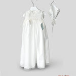 Abito Neonata NISERET 5593 Bianco 5593 PANNA NISERET 