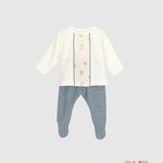 Tutina Calamaro Baby neonato 11181 Celeste 11181 CELESTE CALAMARO BABY 