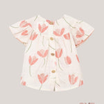 Blusa neonata PLAY UP 2AS11302 Panna 2AS11302 PANNA/PESCA PLAY UP 
