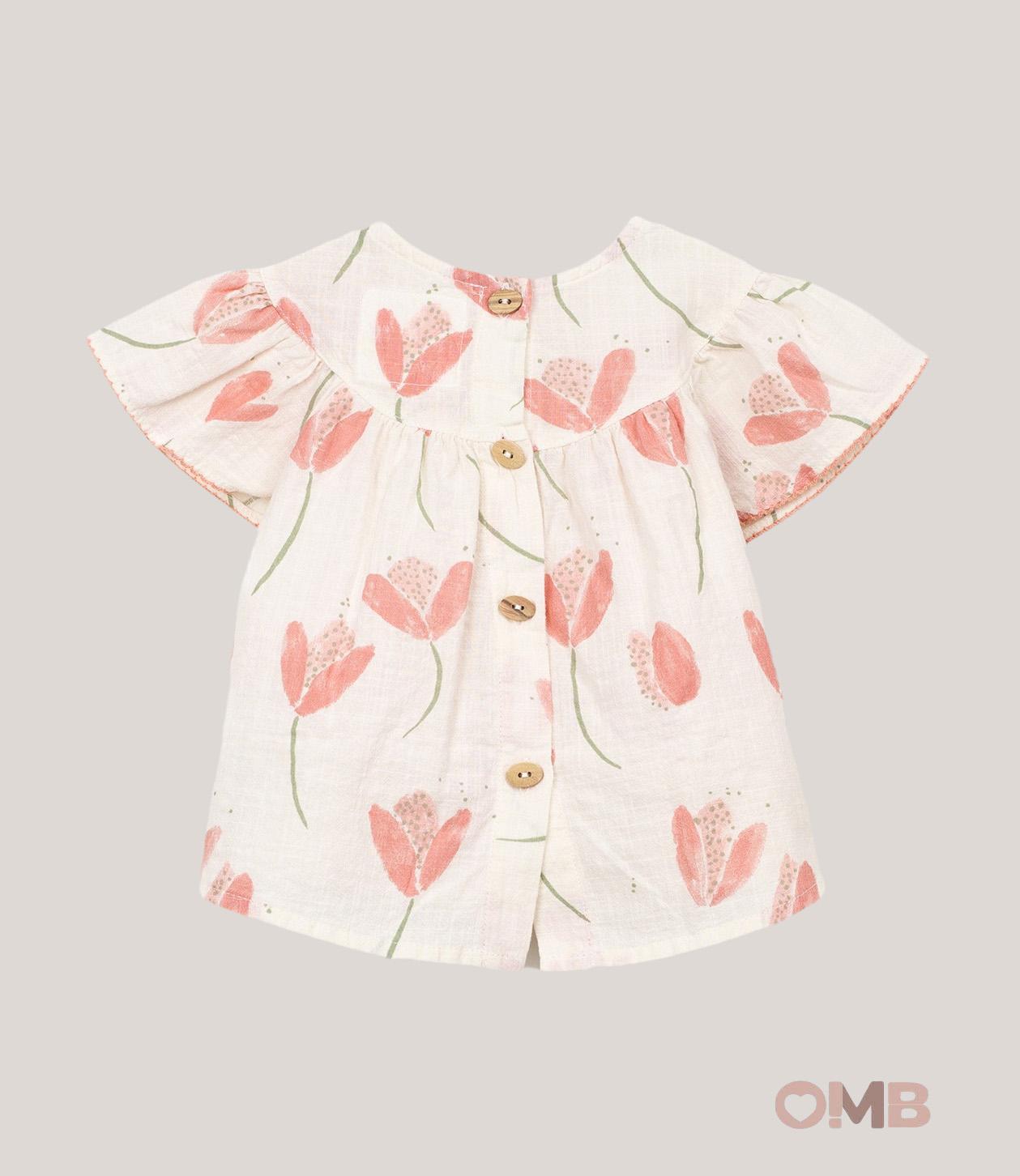 Blusa neonata PLAY UP 2AS11302 Panna 2AS11302 PANNA/PESCA PLAY UP 