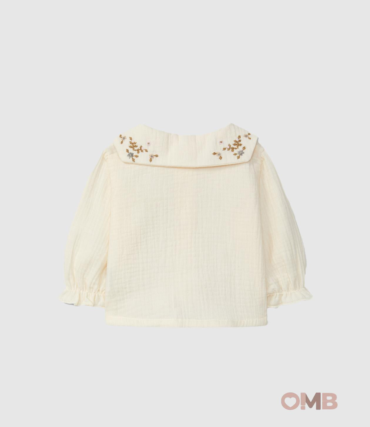 Camicia Snug neonata 112Q91 Panna<BR/> 112Q91 PANNA SNUG 