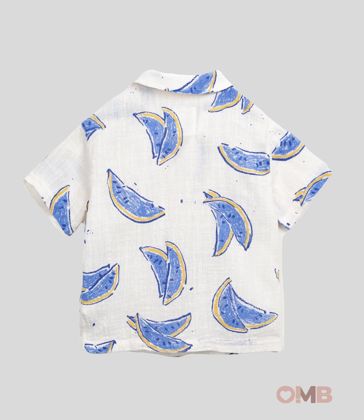 Camicia bambino Play Up 11252 bianca 11252. ANGURIA PLAY UP 