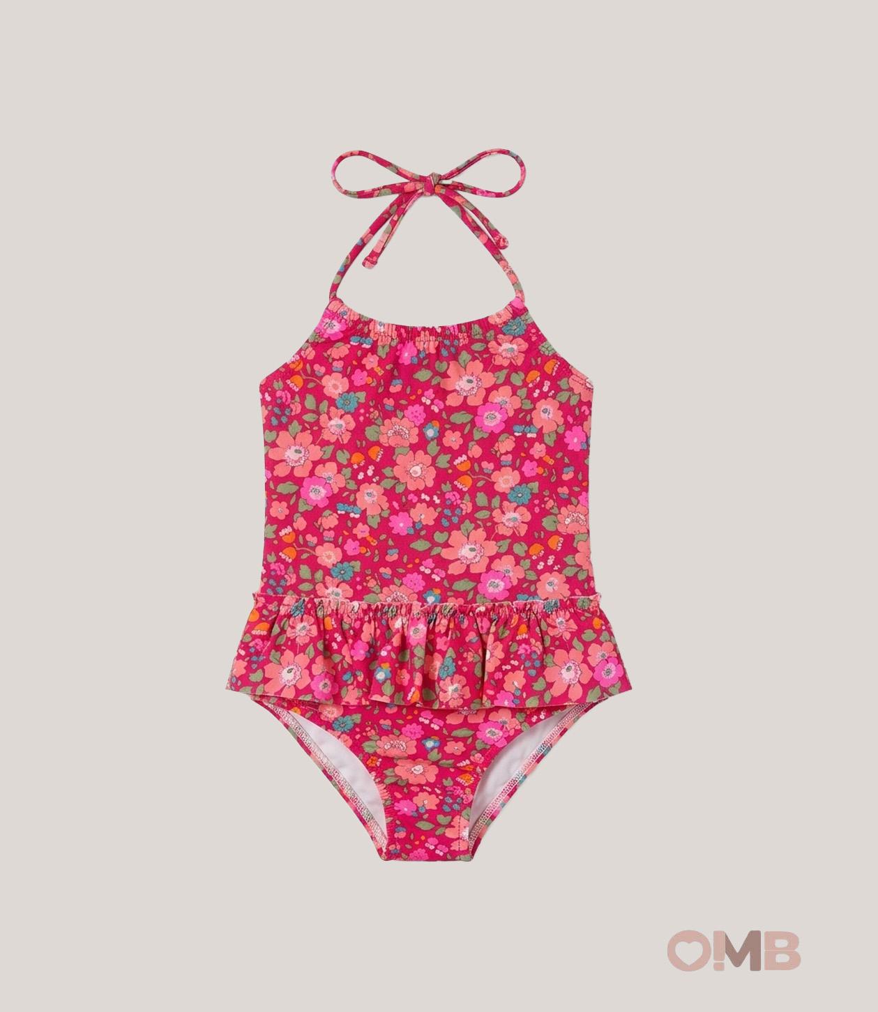 Costume bambina PESCIOLINO ROSSO INLY06 Fucsia<BR/> INLY06 LIBERTY PESCIOLINO ROSSO 