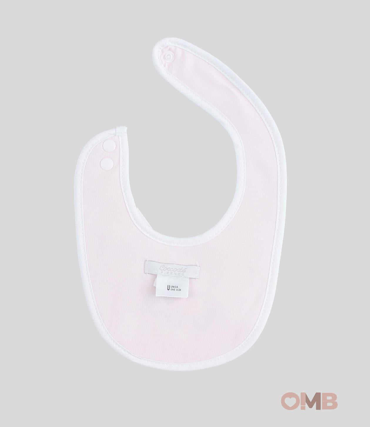 Bavetta neonata Coccode 603 Bianco/rosa bottoni spugna tartaruga 603 BIANCO/ROSA COCCODE 