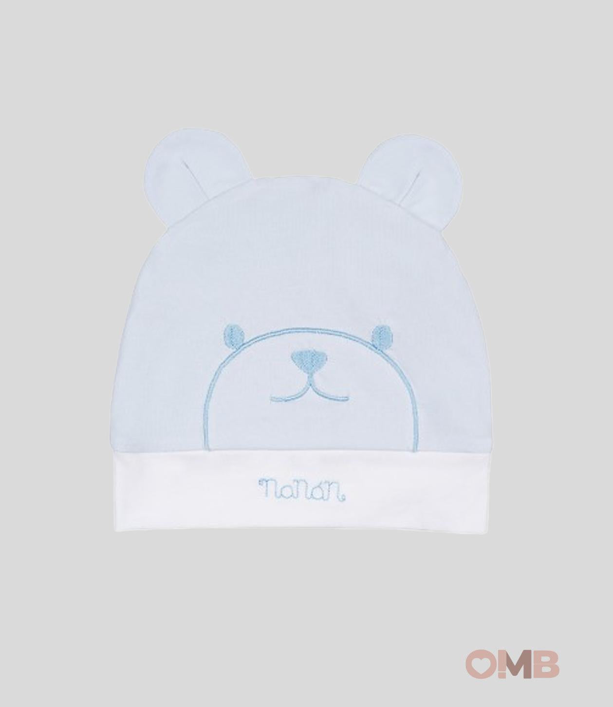 Cappello Neonata Nanan 001 azzurro 001 AZZURRO NANAN 