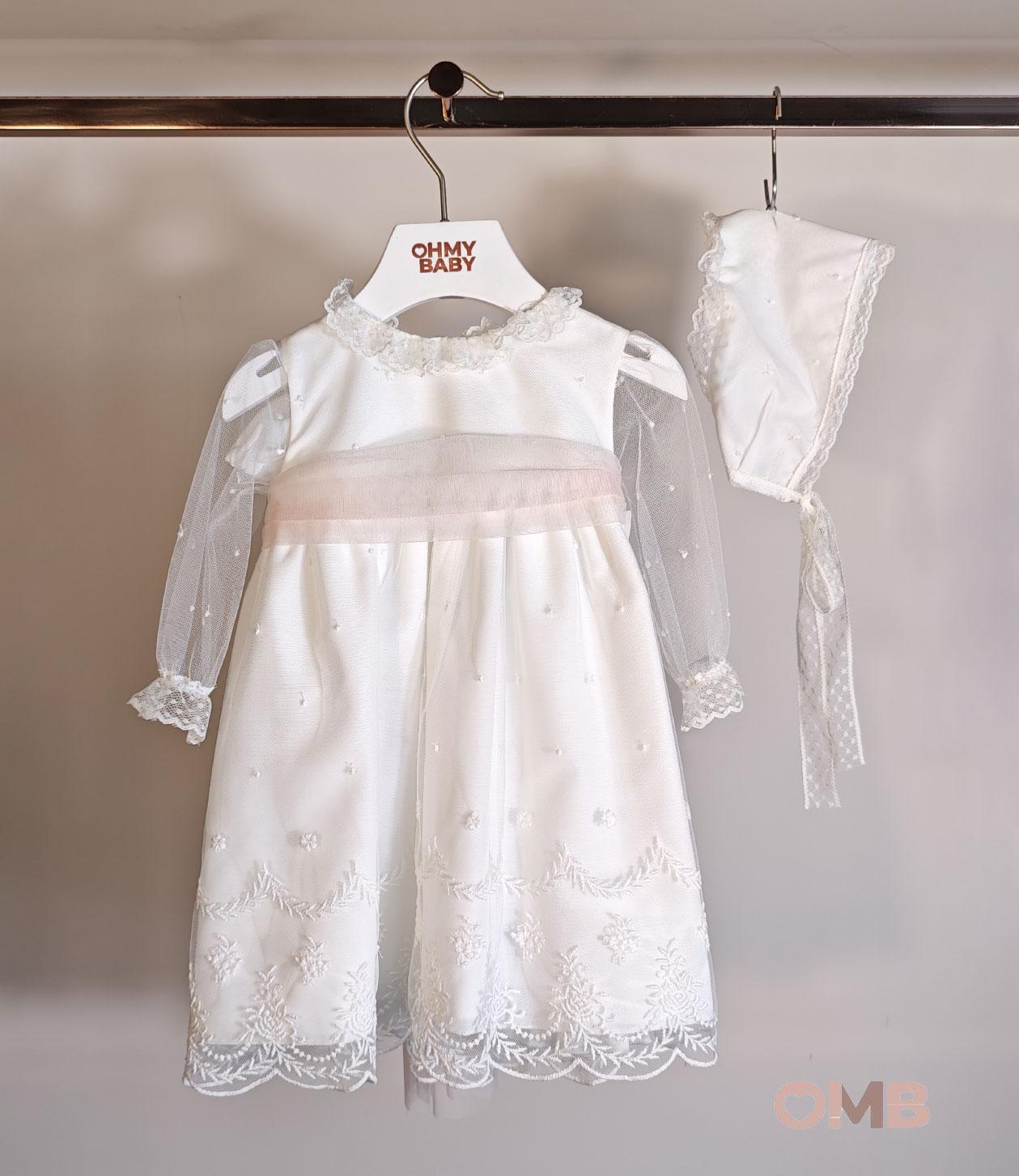 Abito NISERET neonata 5631 Beige<BR/> 5631 21 NISERET 