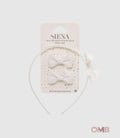 Cerchietto e fermagli SIENA neonata 7439 Bianco