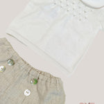 Set nascita BABY LORD neonata 585 765 686 Bianco 585-765-686 BIANCO-SABBIA BABY LORD 