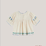 Blusa EMILE ET IDA neonata AD043 Panna AD043 PANNA-BLU EMILE ET IDA 