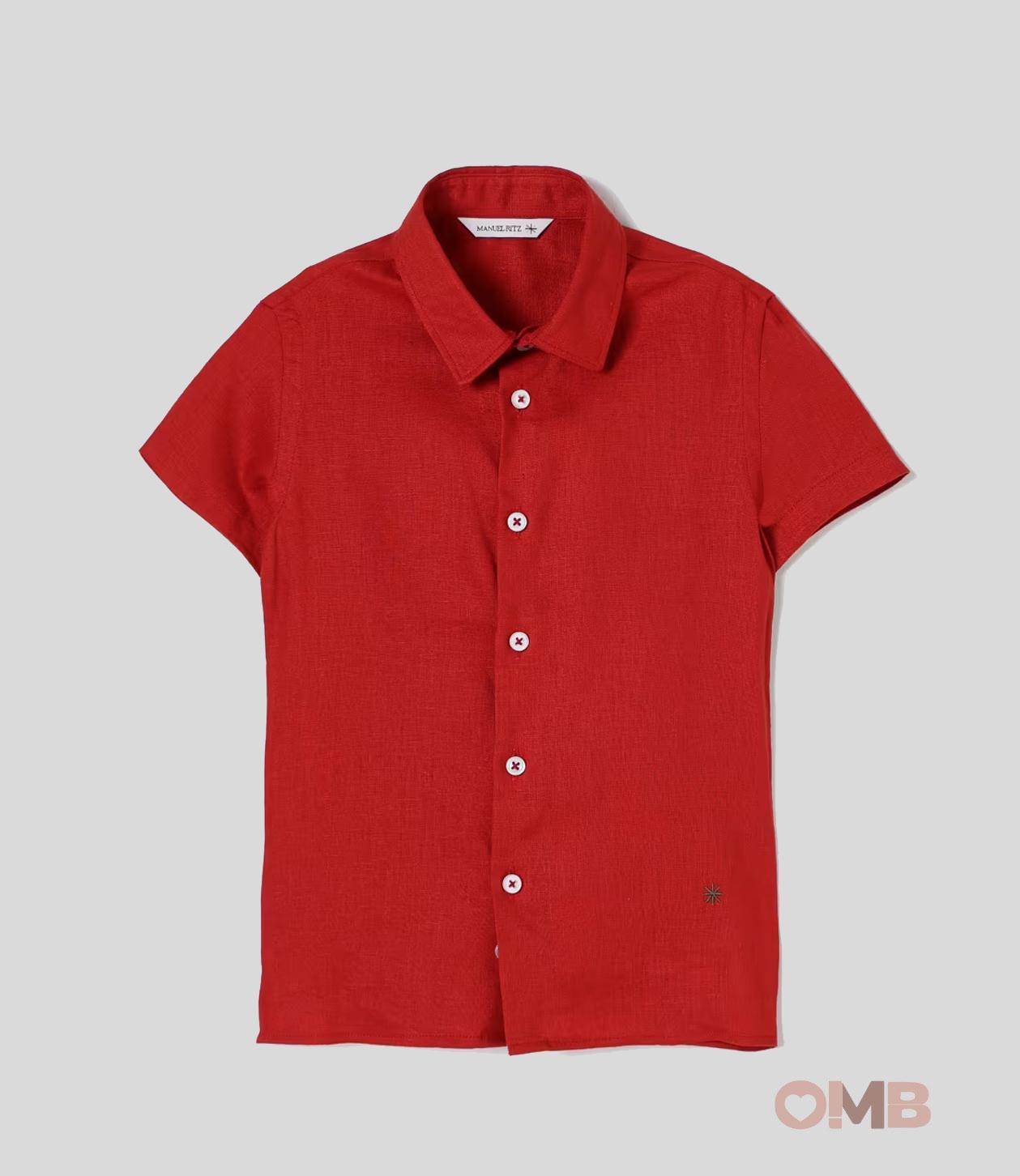 Camicia Bambino Manuel Ritz MR3045 rossa 3045 ROSSO MANUEL RITZ 