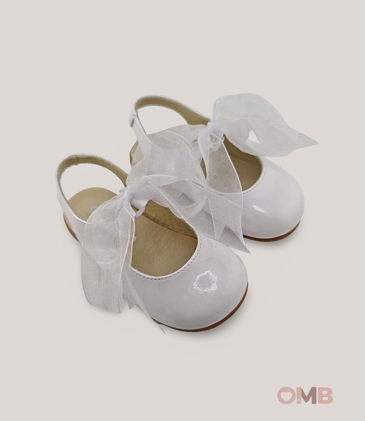 Ballerine bambina PANYNO B3408 Bianche B3408 CHAROL BLANCO PANYNO 