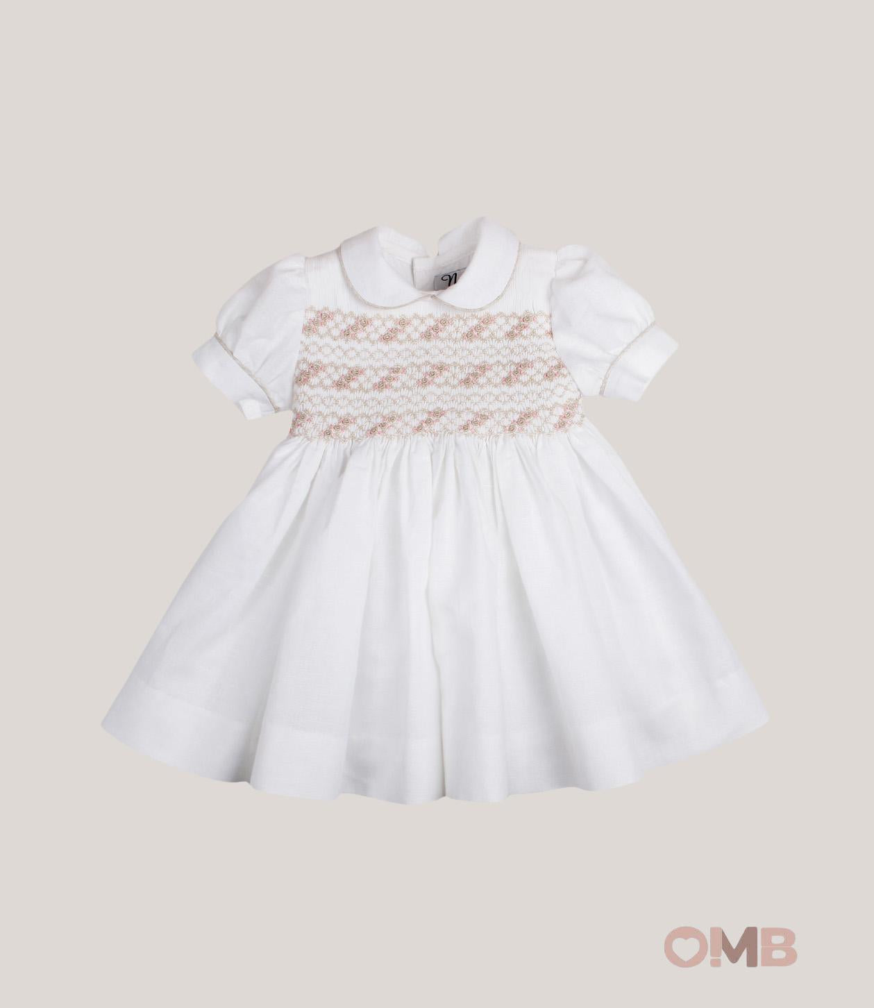 Abito neonata NAXOS 7724 Bianco 7724 LINO NAXOS 