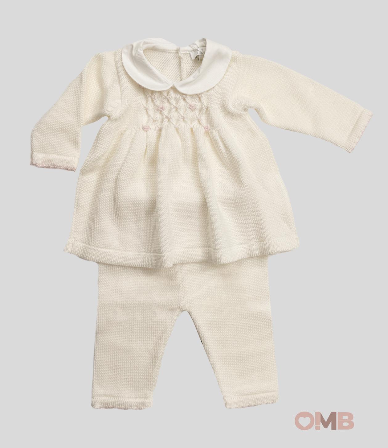 Completo Neonata Primodi Bebè 3517 panna rosa 3517.38 ROSELLINA PRIMODI BEBE 