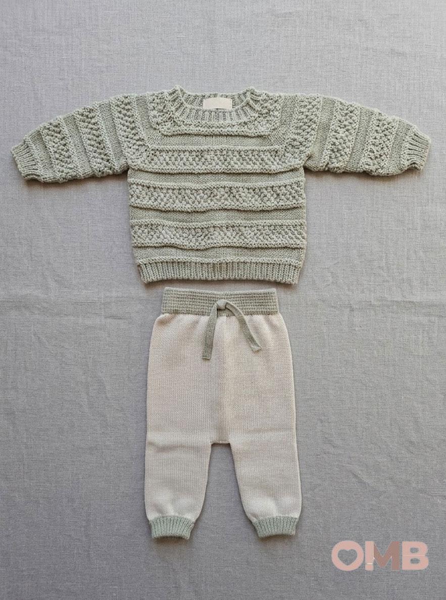 Completo neonata LI & ME 67446745 Verde 6744-6745 PANNA/VERDE LI & ME 