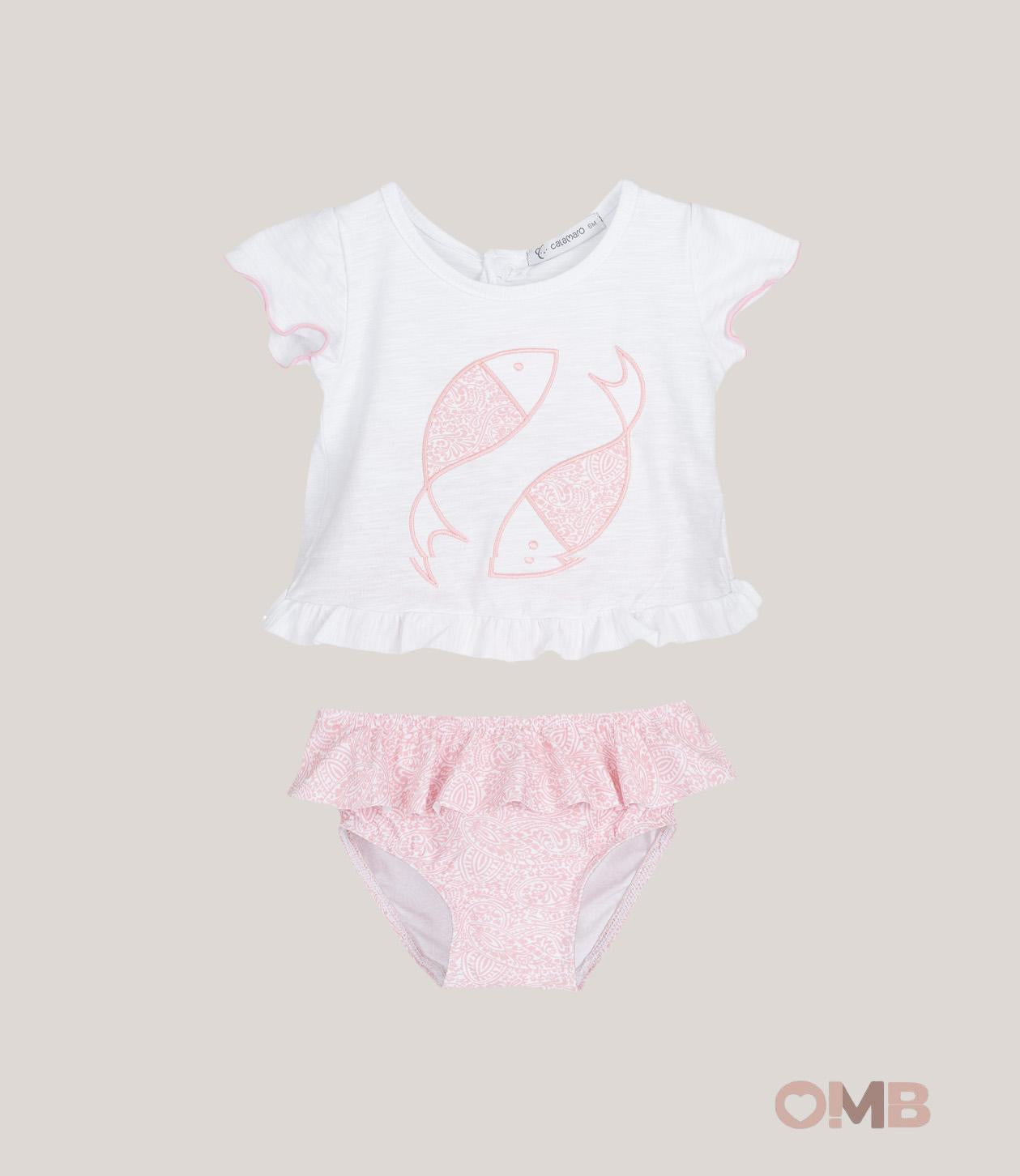 Completo neonata CALAMARO BABY 23067B Rosa 23068-B ROSA CALAMARO BABY 