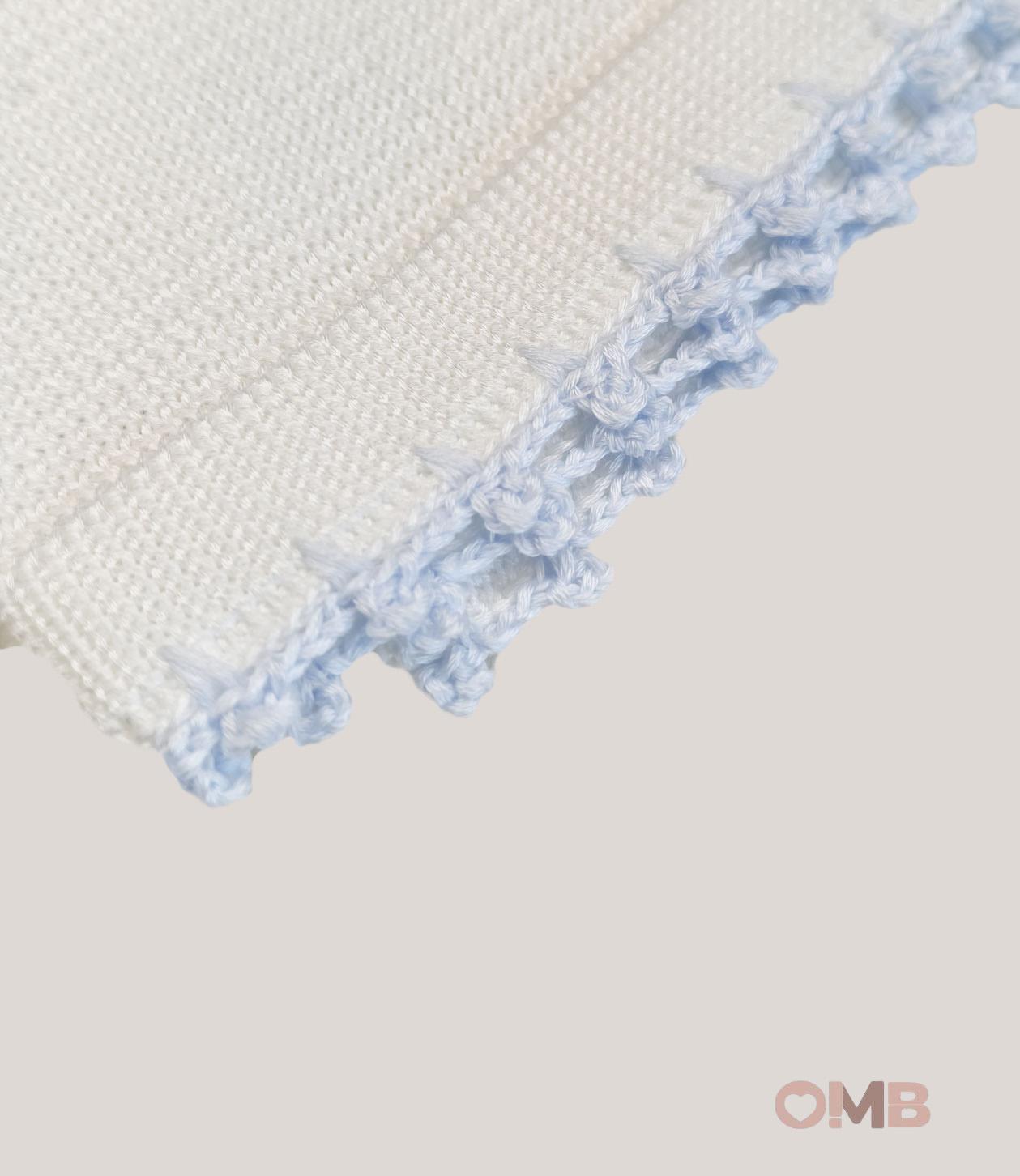 Coperta PRIMODI BEBE neonato 3613 1SU Bianco 3613.1SU BIANCO-CIELO PRIMODI BEBE 