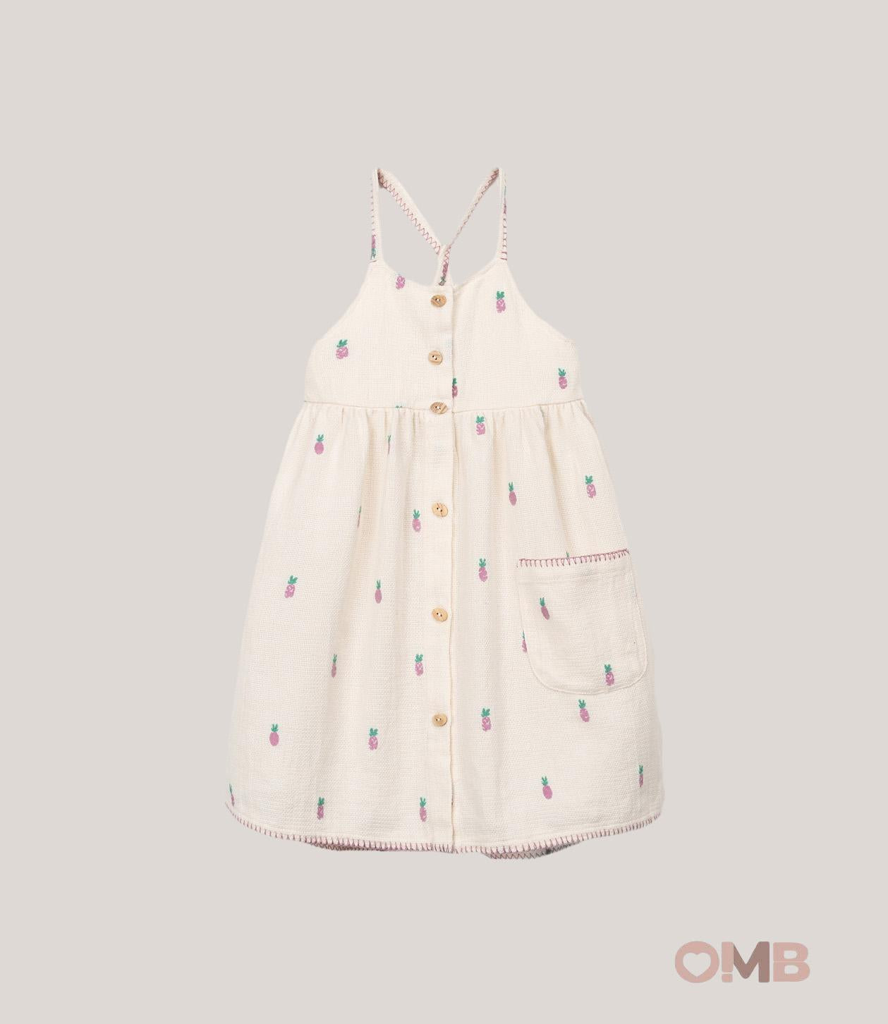 Abito bambina PLAY UP 4AS11452 Panna 4AS11452 ANANAS PLAY UP 