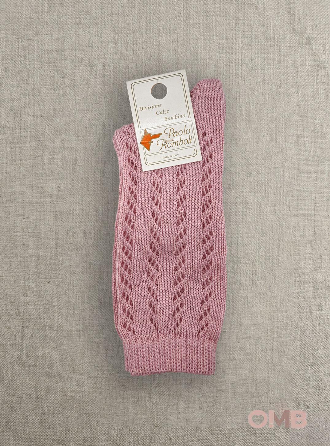 Calzini PAOLO ROMBOLI bambina BAL34 Rosa BAL34 ROSA ANTICO PAOLO ROMBOLI 