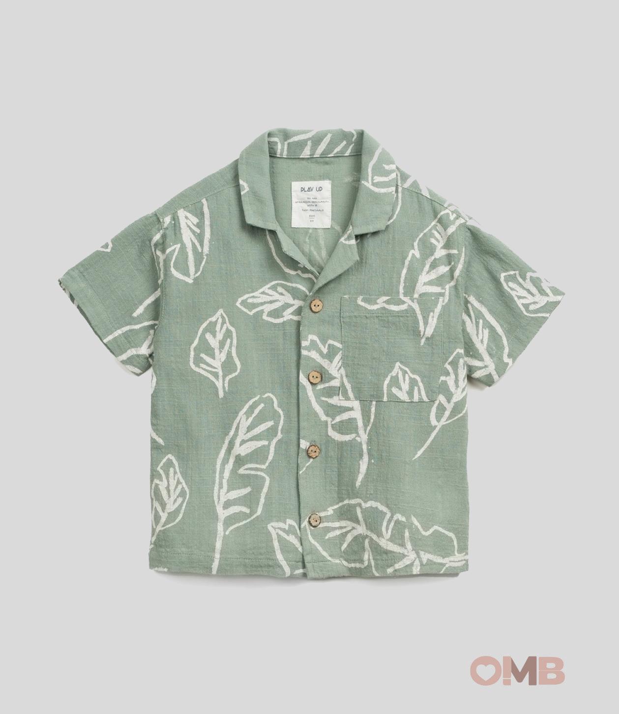 Camicia neonato Play Up 11252 verde 11252 VERDE PLAY UP 