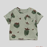 T-shirt neonato Play Up 11053 verde 11053 VERDE PLAY UP 