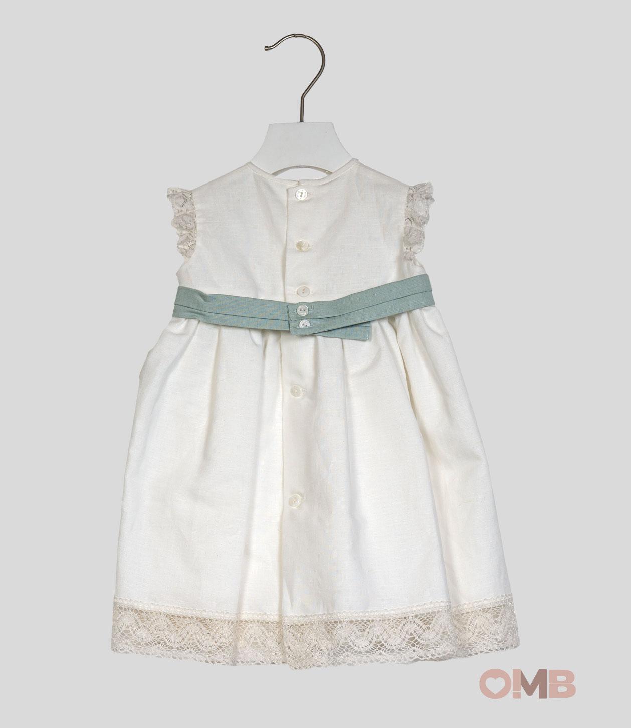 Abito Neonata Niseret 5507 bianco 5507 VERDE NISERET 