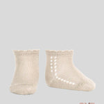 Calzino neonata Condor 2569/4 Lino traforo laterale cotone corto 2569/4 304 CONDOR 