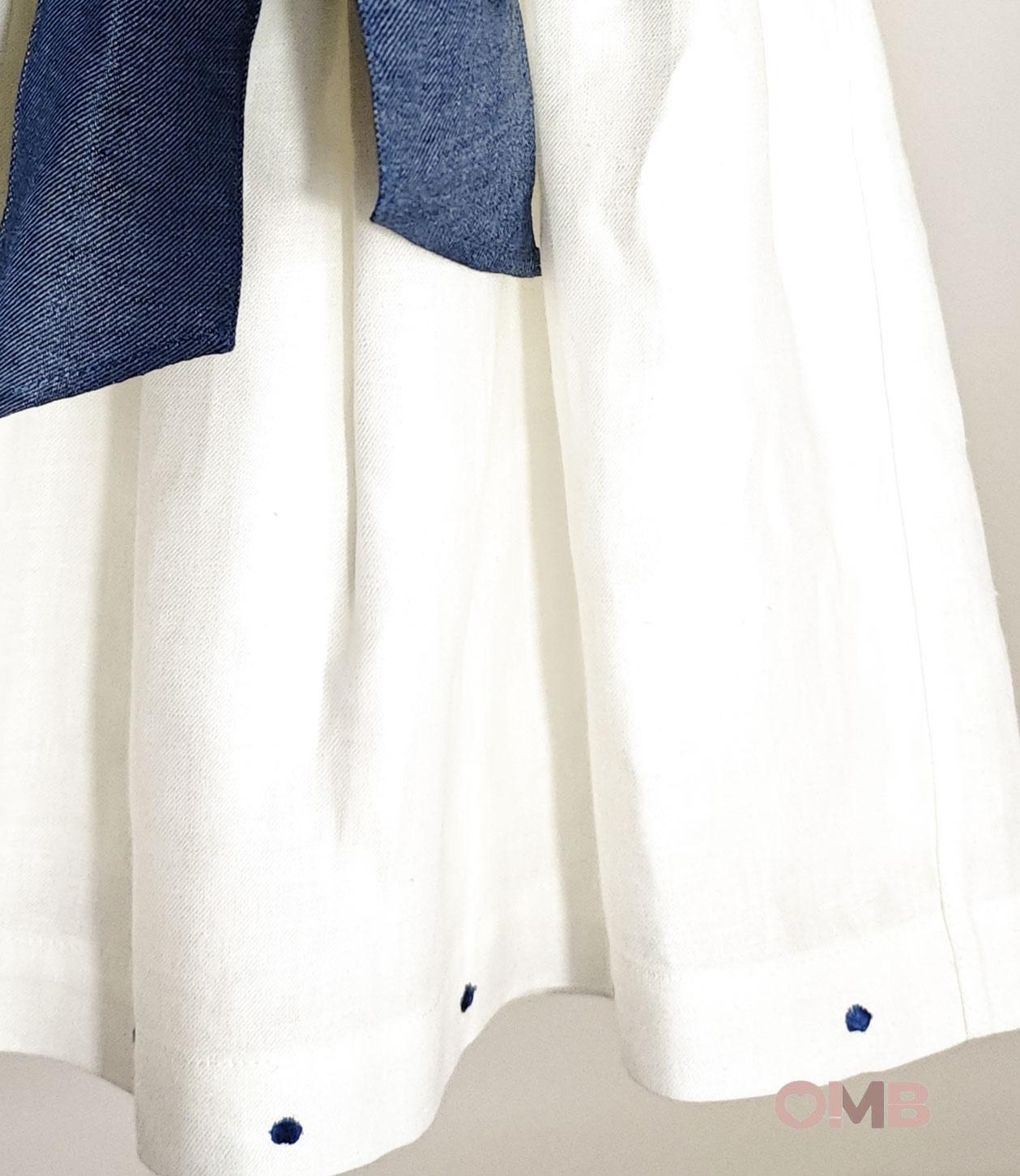 Abito bambina MIMU 0906 Blu 0906. DENIM/LINO MIMU 