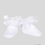 Calzino neonata Condor 2488/4 Bianco tulle cotone corti 2488/4 200 CONDOR 