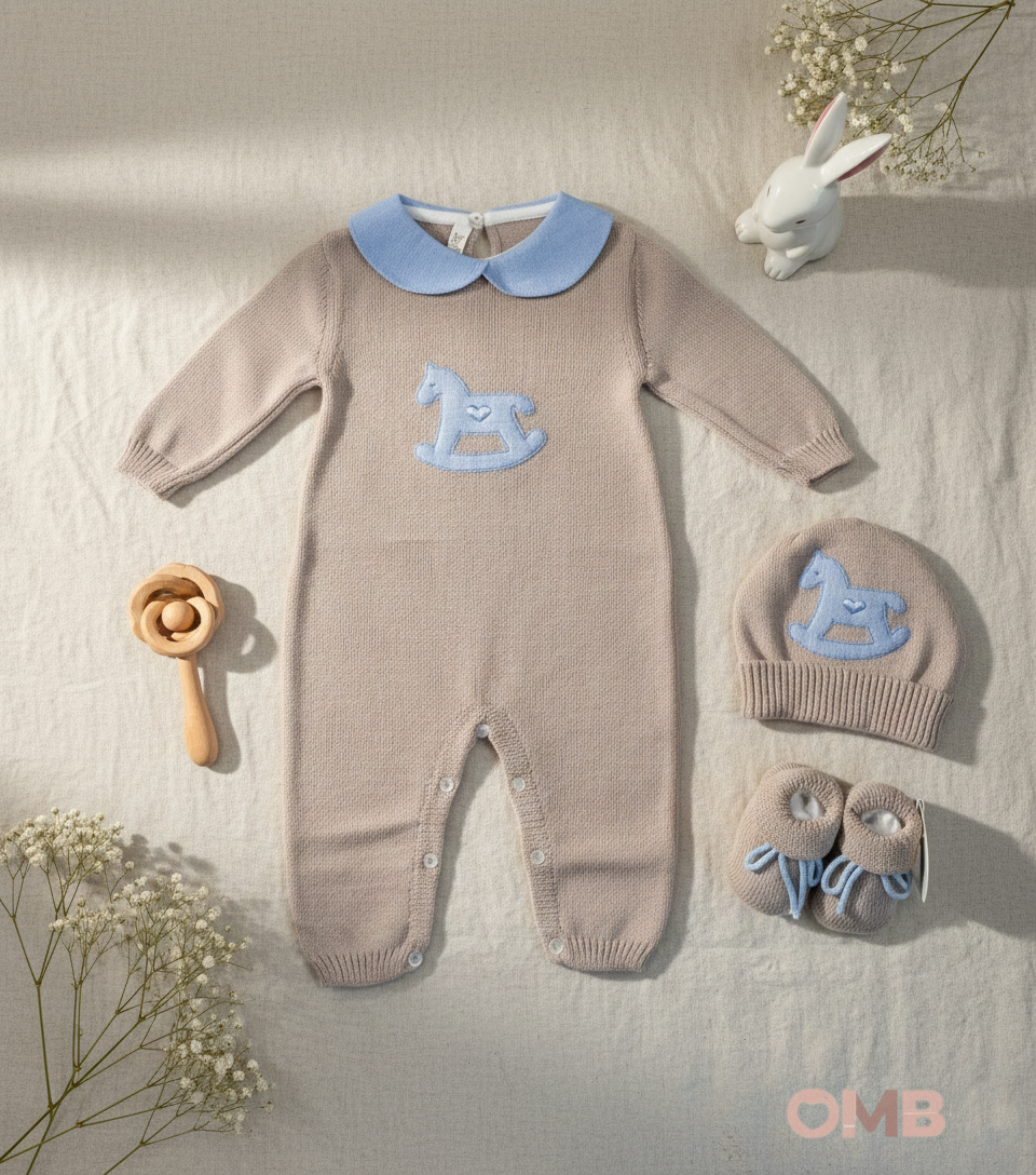 Set nascita BABY LORD neonato 384 695 752 Sabbia 384-695-752 SABBIA-CIELO BABY LORD 