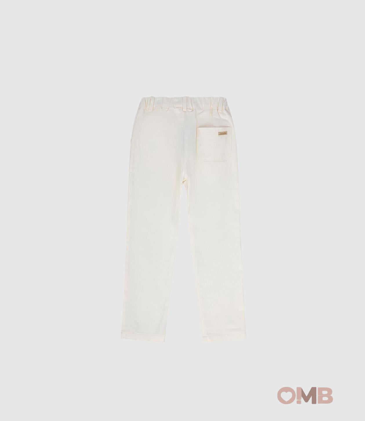 Pantalone Lalalu bambino PTL150 Bianco PTL150 LATTE LALALU 