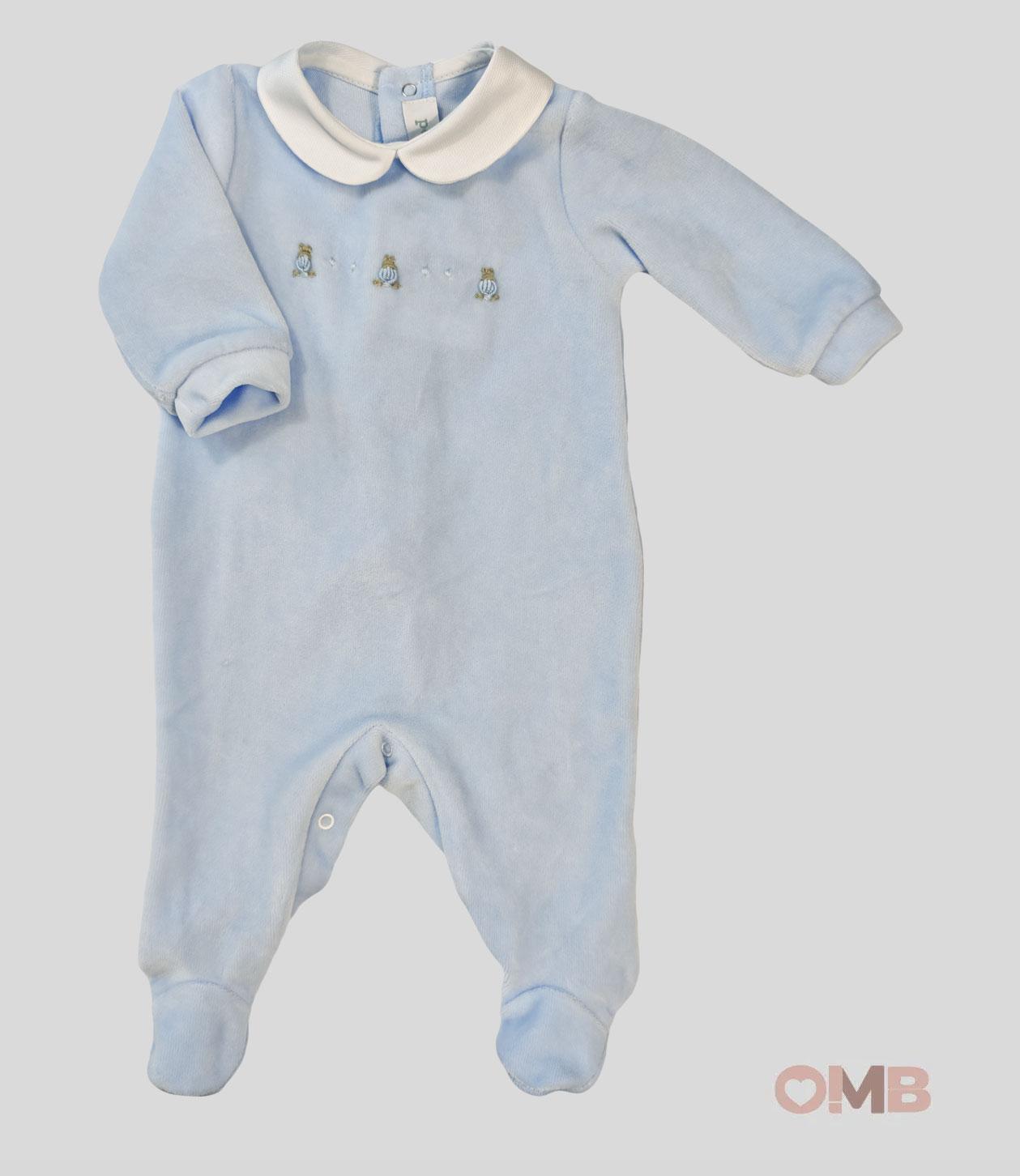 Tutina Neonato PEPECE' 7400 Celeste<BR/> 7400 CONIGLIO PEPECE' 