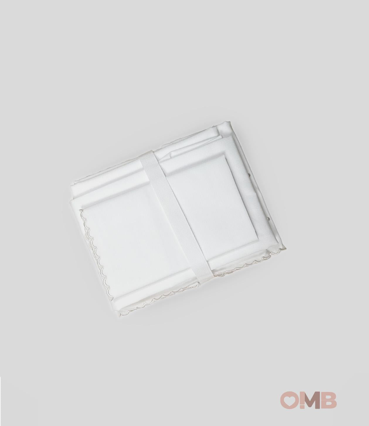 Set Lenzuola Neonata PEPECE' 144 Bianco 144 SABBIA PEPECE' 