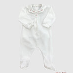 Tutina Neonata PEPECE' 7440 Bianco 7440 BCO-ROSA PEPECE' 