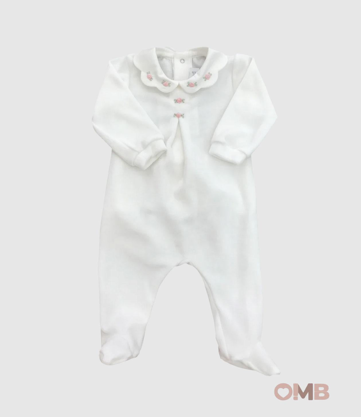 Tutina Neonata PEPECE' 7440 Bianco 7440 BCO-ROSA PEPECE' 