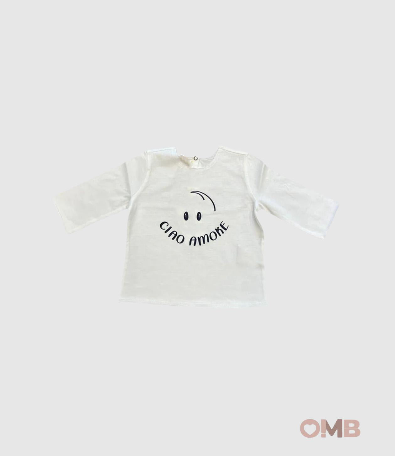 T-shirt ZHOE & TOBIAH neonato BBB7B Bianco BBB7B BIANCO ZHOE & TOBIAH 