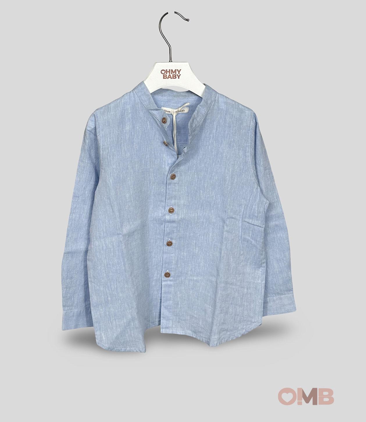 Camicia bambino ZHOE & TOBIA NLS3M azzurra<BR/> NLS3M AZZURRO ZHOE & TOBIA 