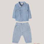 Completo neonato 1+IN THE FAMILY ARTASINEU Blu ARTA-SINEU DENIMRIGA 1+INTHEFAMILY 